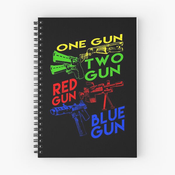 Item preview, One Gun Two Gun Red Gun Blue Gun Funny Gun Lover Gun Rights Gear designed and sold by DynamicDesign.