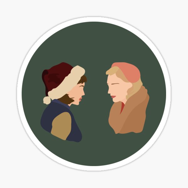 Therese and Carol, green Sticker