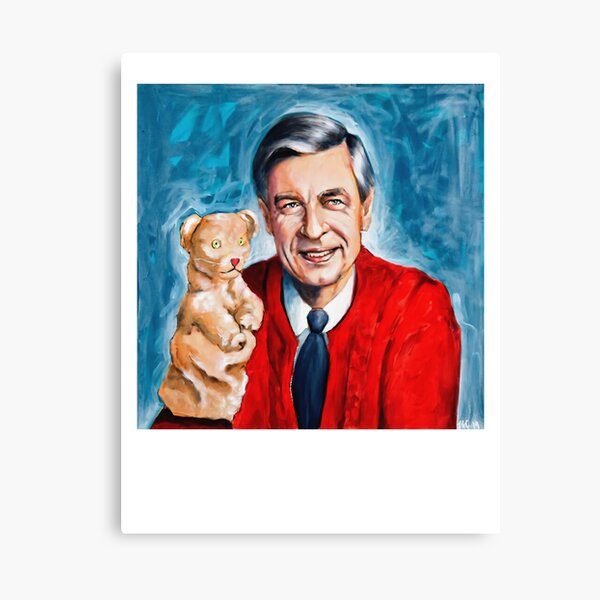 Art print POSTER Canvas Mister Rogers Entertaining Children