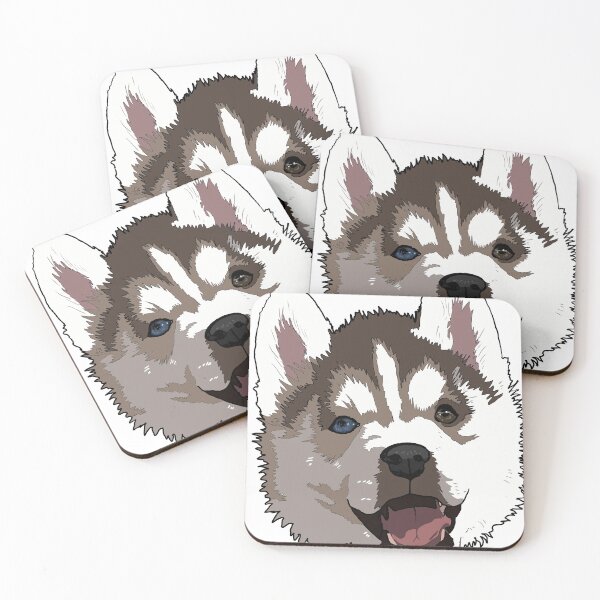 Item preview, Cute Siberian Husky Puppy designed and sold by LeahcarsArt.