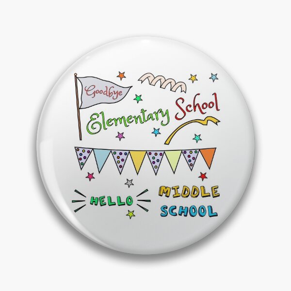Item preview, Hello Middle School Graduation Elementary School designed and sold by KittyPolka.