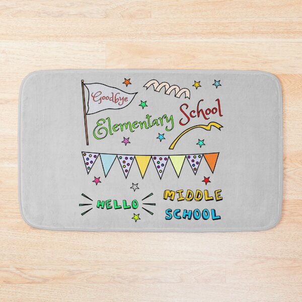Item preview, Hello Middle School Graduation Elementary School designed and sold by KittyPolka.
