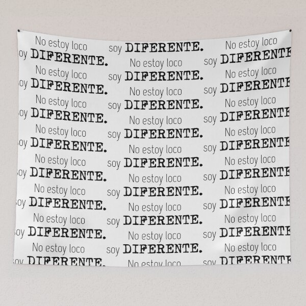 Item preview, No estoy loco, soy diferente #black designed and sold by blacklittlemoon.