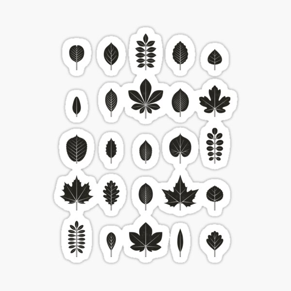 Local tree leaves (German) Sticker
