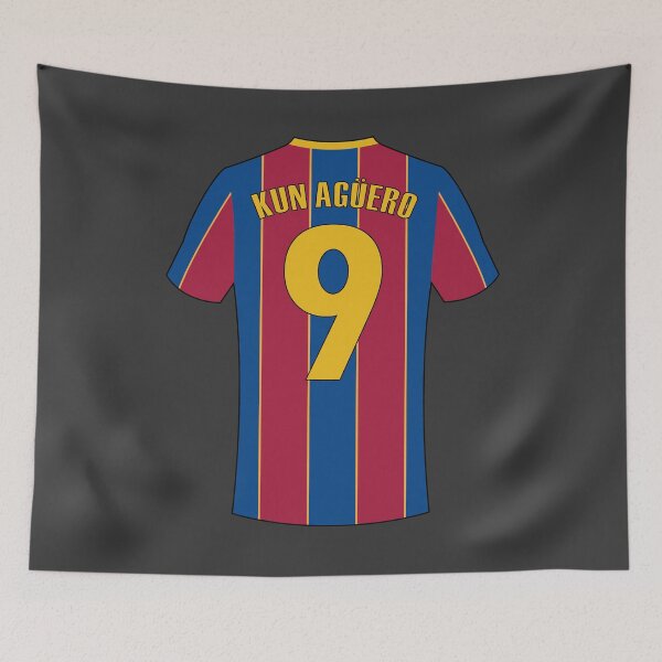 Item preview, Sergio Aguero barcelona football jersey designed and sold by Justtrendytees.
