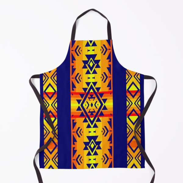 Item preview, Dark Blue Native American Geometric Fire Art Print  designed and sold by JMWCD.