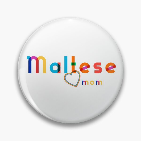 Item preview, Maltese Mom Rainbow lettering - Modern Design - Heart accent designed and sold by 8PawsStudio.