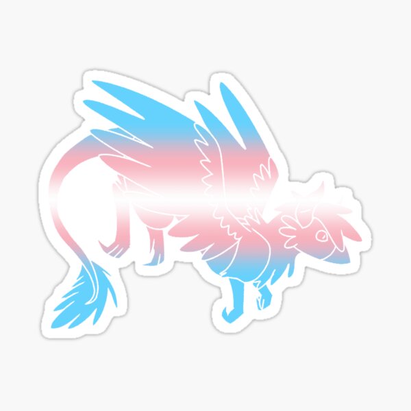 Trans Pride Dragon Sticker