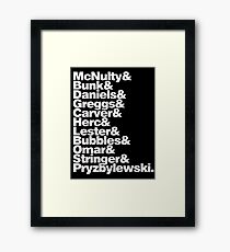 THE WIRE Framed Print