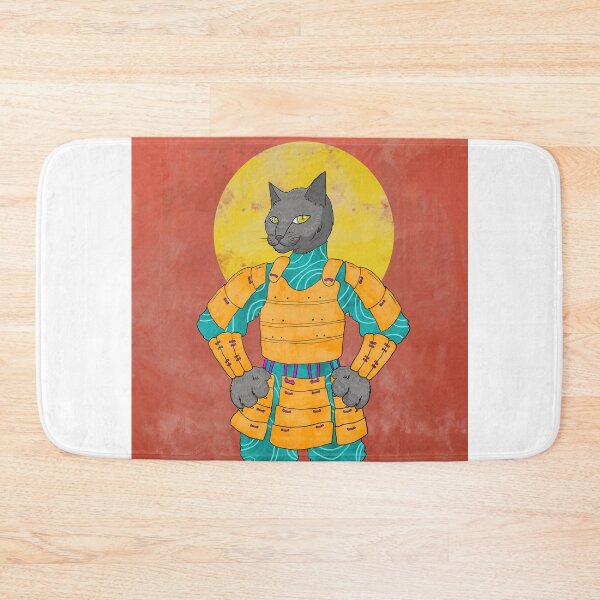 Item preview, Humanoid cat in orange samurai armor designed and sold by AmpawPawp.