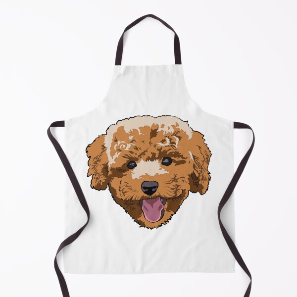 Item preview, Cute Fluffy Mini Golden doodle designed and sold by LeahcarsArt.