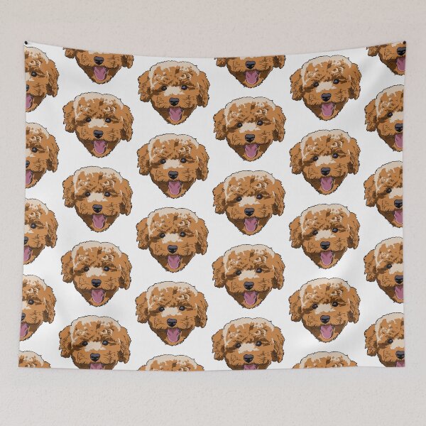 Item preview,  Cute Fluffy Mini Golden doodle designed and sold by LeahcarsArt.