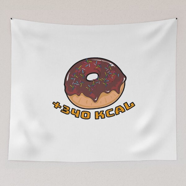 Item preview, +++CKAL - Donut +340 KCAL designed and sold by holyjoshartwork.