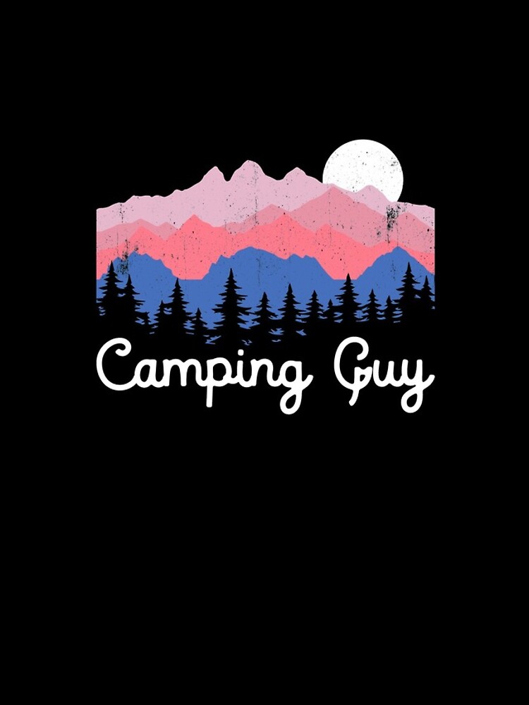 Aperçu 4 sur 4. Coque iPhone avec l'œuvre Camping Guy Retro Mountains Hiking Outdoors Camping Gear créée et vendue par DynamicDesign.