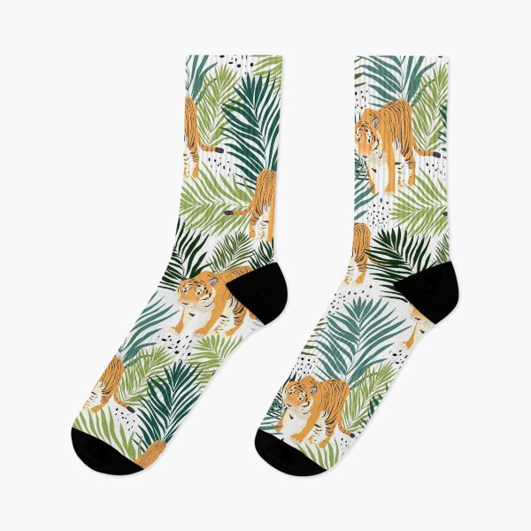 Item preview, pattern with tigers and palm leaves designed and sold by SaturnO27.