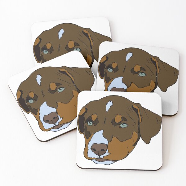 Item preview,  Blue eyed Tricolor pitbull puppy designed and sold by LeahcarsArt.