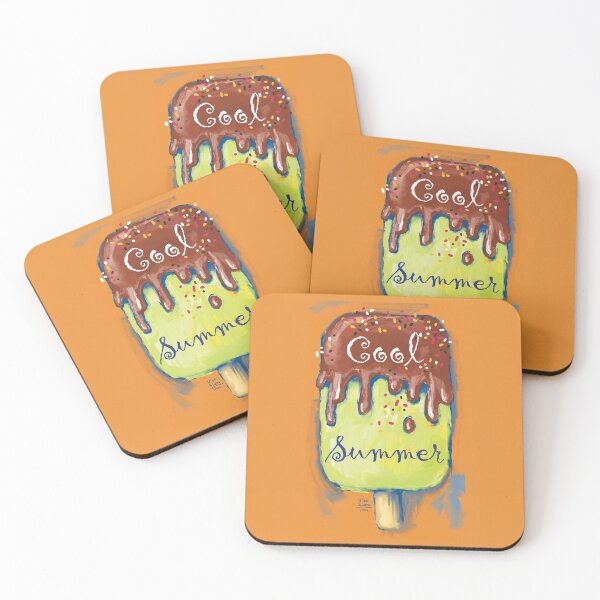 Item preview, Sweet cold colourful  ice cream. Hot summer time. designed and sold by RukkiZukkiArt.
