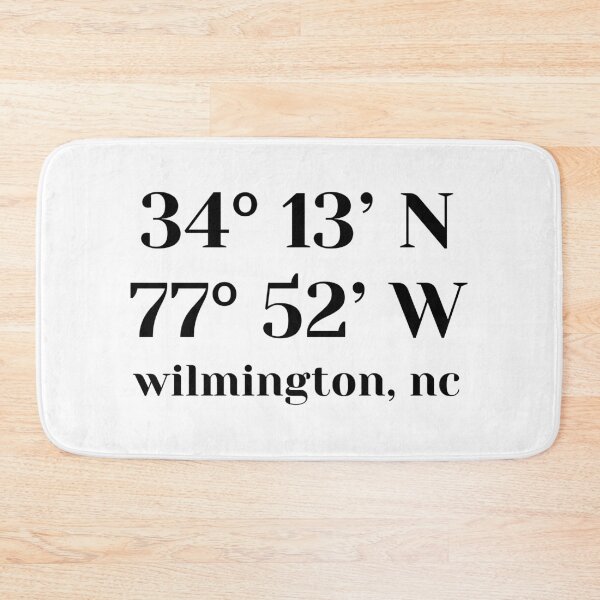 Item preview, map coordinates- uncw designed and sold by Caroline Derucki.
