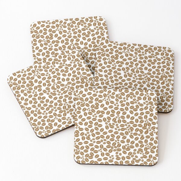 Item preview, PATTERN COFFEE LOVERS || BROWN AND COFFEE BEANS designed and sold by RominaMD.