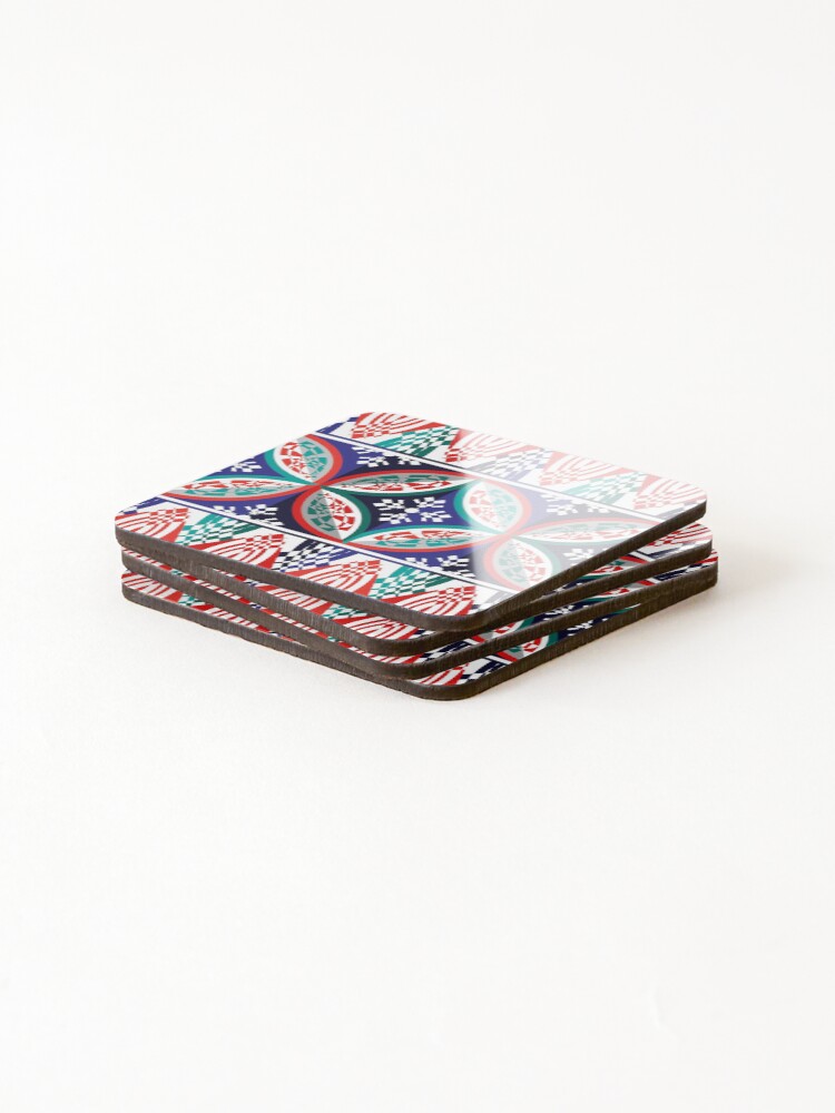 Thumbnail 4 of 5, Coasters (Set of 4), Abstract pattern. designed and sold by KasTanDesign.