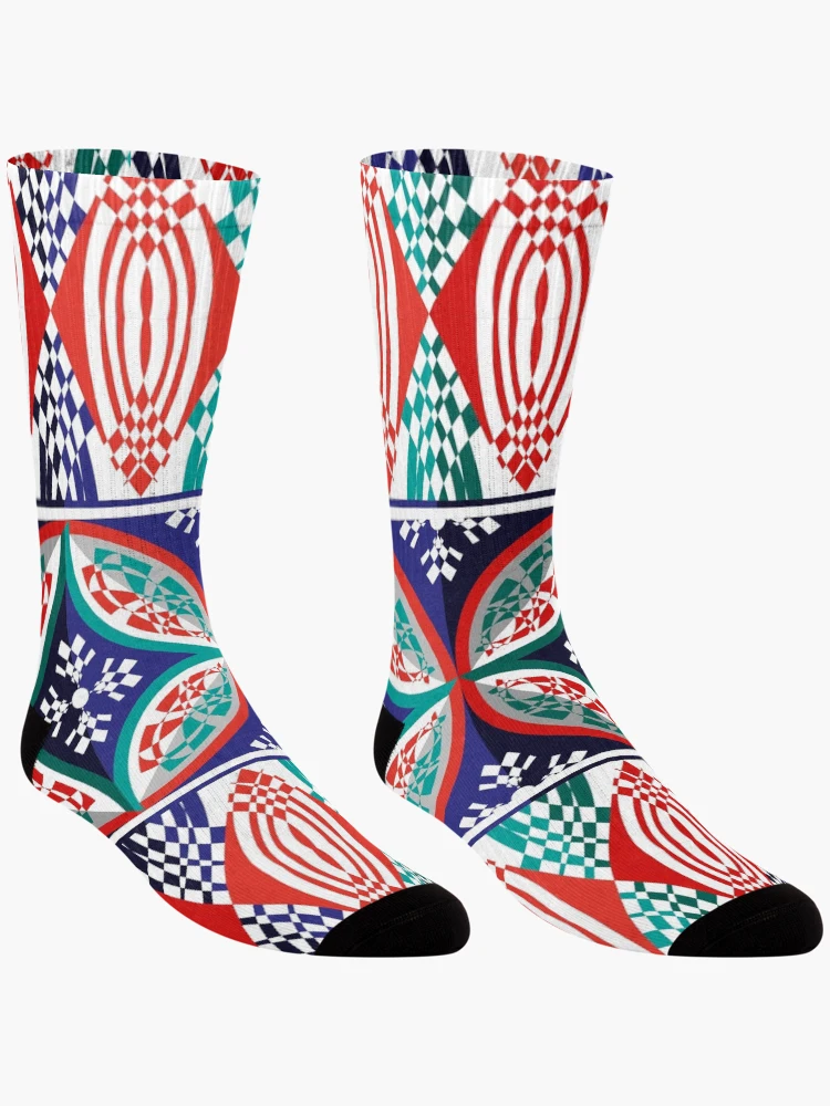 Thumbnail 3 of 5, Socks, Abstract pattern. designed and sold by KasTanDesign.