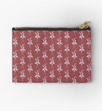 Coral Pearl Zipper Pouch