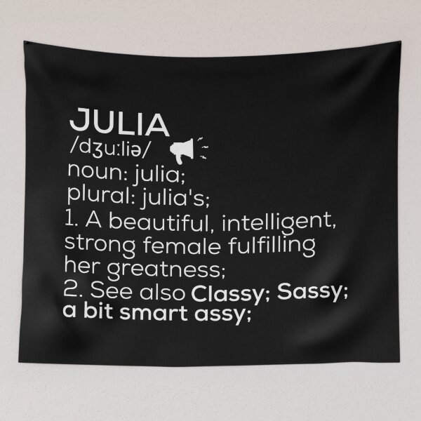 Item preview, Julia Name Definition designed and sold by Teelogic.