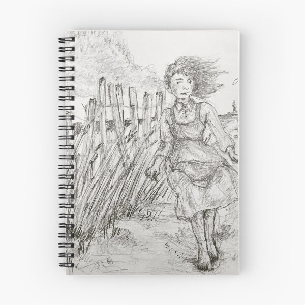 Item preview, Running Girl By the beach Sketch designed and sold by mjfitz.