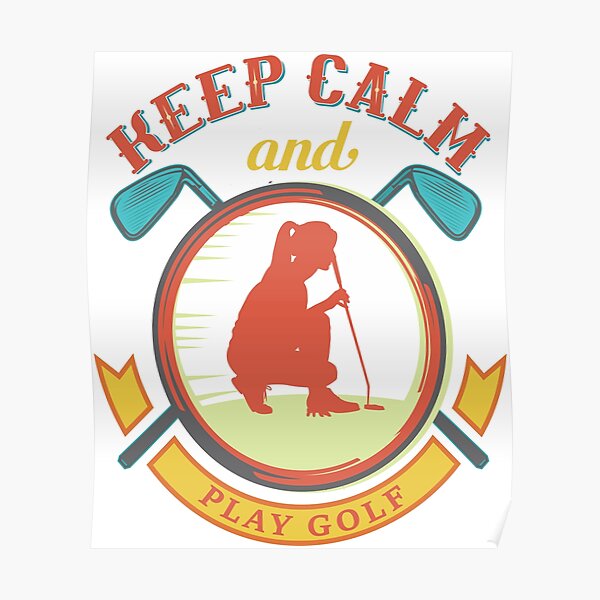 golf, golf woman, golf love, love golf, fun golf woman, funny golf woman, fun putt, funny putt Poster