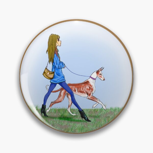 Item preview, Girl with Ibizan. Deco border/frame. designed and sold by chepea2.