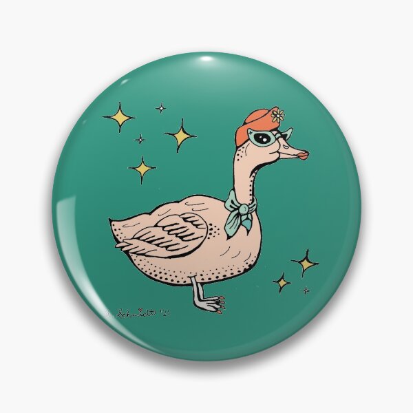 Item preview, Fancy Midcentury Atomic Retro Inspired Duck Illustration designed and sold by Intergalactic Unicorn: Art by Anna Schmidt.