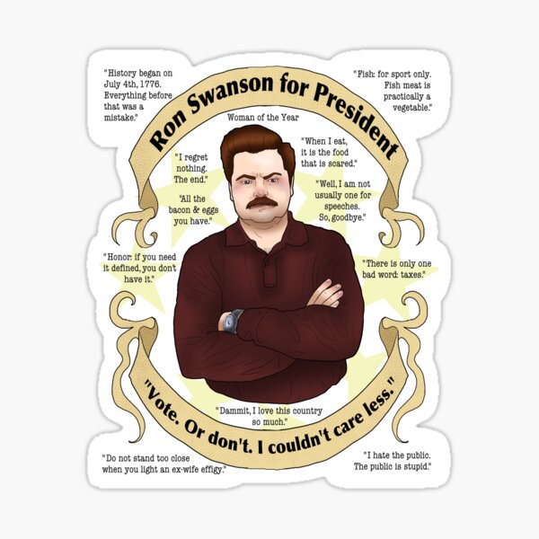Item preview, Ron Swanson Sans Serif designed and sold by bleilaniarts.