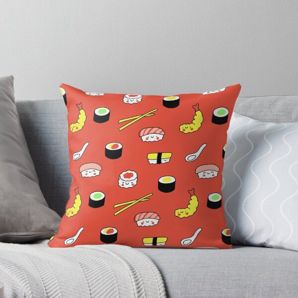 Item preview, Kawaii Sushi Pattern (red) designed and sold by Design Minds Boutique.