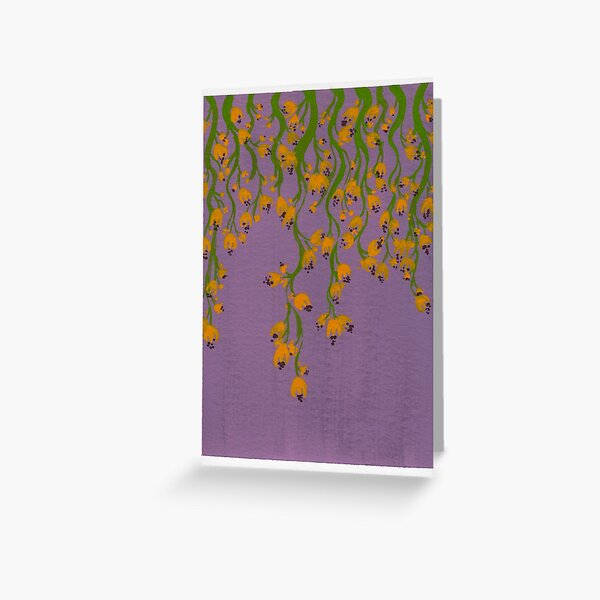 Yellow Flowers Hang Greeting Card