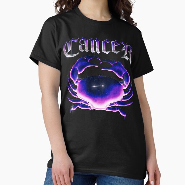 Cancer the Crab Zodiac Sign Heavy Metal Constellation Classic T-Shirt