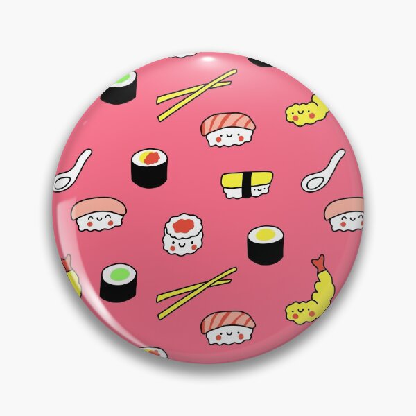 Item preview, Kawaii Sushi Pattern (pink) designed and sold by Design Minds Boutique.