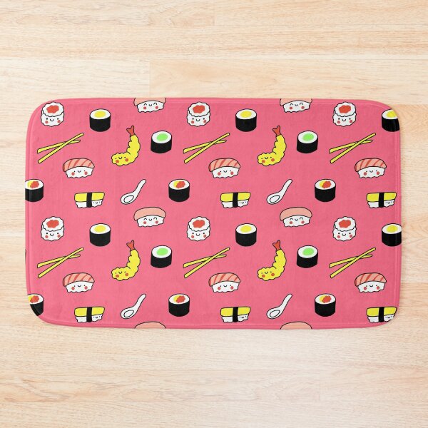 Item preview, Kawaii Sushi Pattern (pink) designed and sold by Design Minds Boutique.