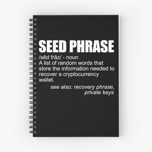 Artikelvorschau, Seed Phrase Definition Cryptocurrency Wallet Crypto Bitcoin Gear entworfen und verkauft von DynamicDesign.