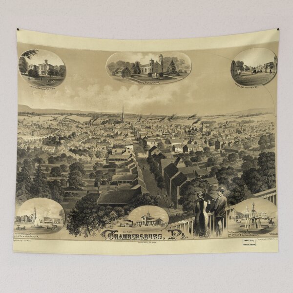 Item preview, Chambersburg, Pennsylvania (1877) designed and sold by allhistory.