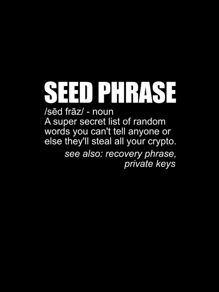 Aperçu 4 sur 4. Coque iPhone avec l'œuvre Seed Phrase Definition Cryptocurrency Crypto Funny Bitcoin Gear créée et vendue par DynamicDesign.