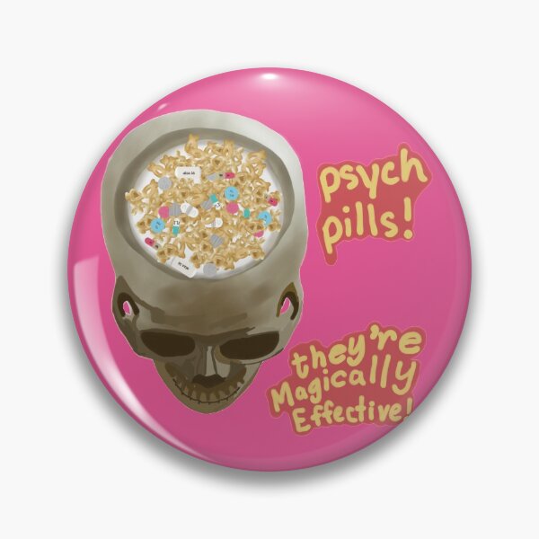 Item preview, Psych pills cereal skull designed and sold by ksail.
