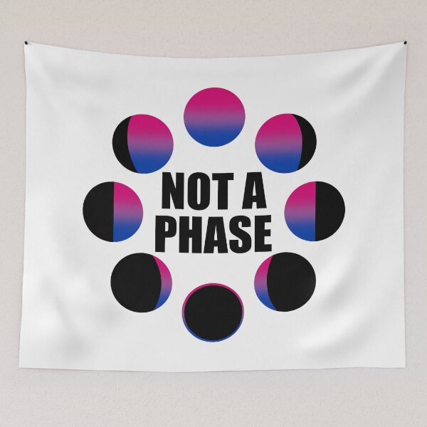 Item preview, Bisexual Pride | Not A Phase Design designed and sold by Xandra Winters.