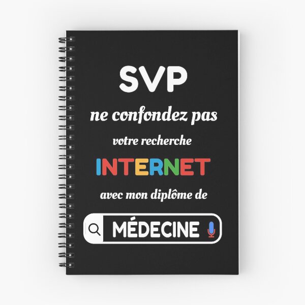 Item preview, SVP ne confondez pas votre recherche internet avec mon diplôme de médecine - cadeau drôle pour les médecins designed and sold by thegiftedadult.