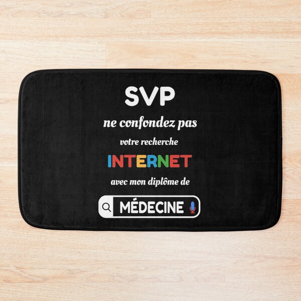 Item preview, SVP ne confondez pas votre recherche internet avec mon diplôme de médecine - cadeau drôle pour les médecins designed and sold by thegiftedadult.