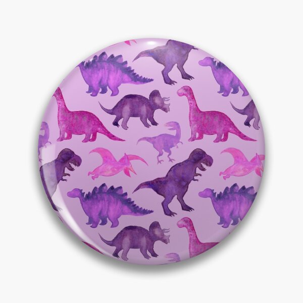 Item preview, Pink and Purple Watercolor Dinosaurs on Purple designed and sold by Angelina Meyer.