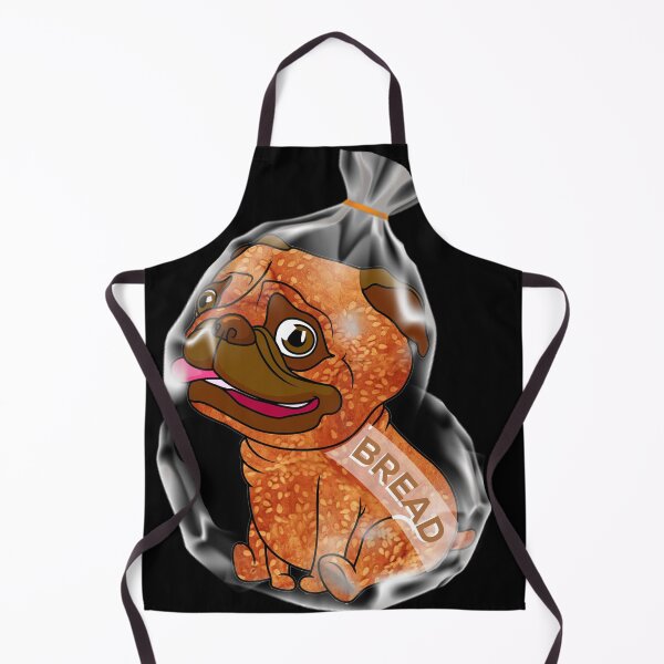 Item preview, Adorable pug loaf bread in plastic packaging designed and sold by PincGeneral.