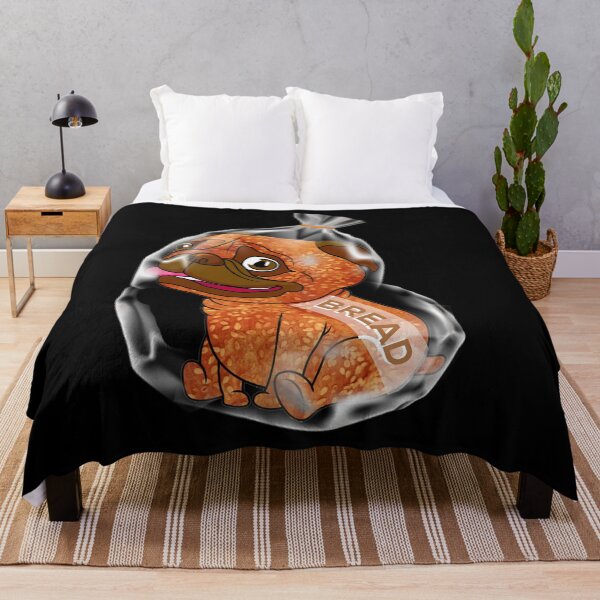 Item preview, Adorable pug loaf bread in plastic packaging designed and sold by PincGeneral.