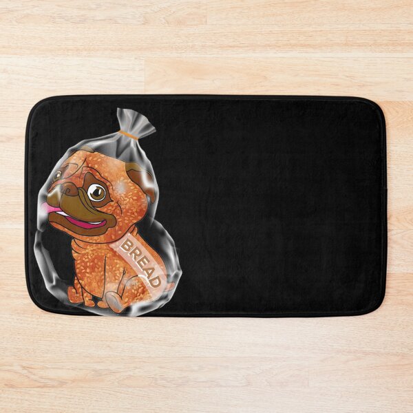 Item preview, Adorable pug loaf bread in plastic packaging designed and sold by PincGeneral.