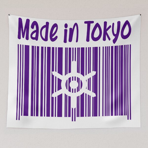 Item preview, Tokyo Japan Flag Bar Code designed and sold by birdo-art.