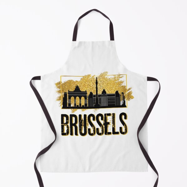 Item preview, Brussels Brussels Belgium City Skyline Gold designed and sold by BullDesignsShop.